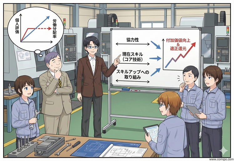 人事評価と労働分配率の関係性について